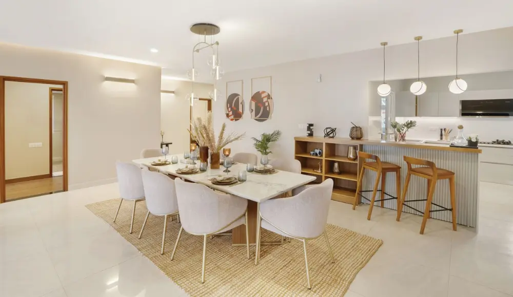 Brigade Eternia Yelahanka dining interior view