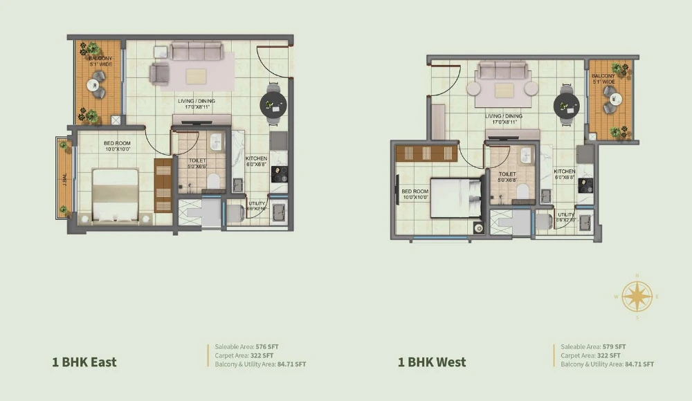 Kalyani Living Tree 1 BHK
