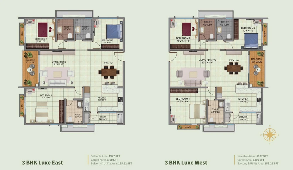 Kalyani Living Tree 3 BHK
