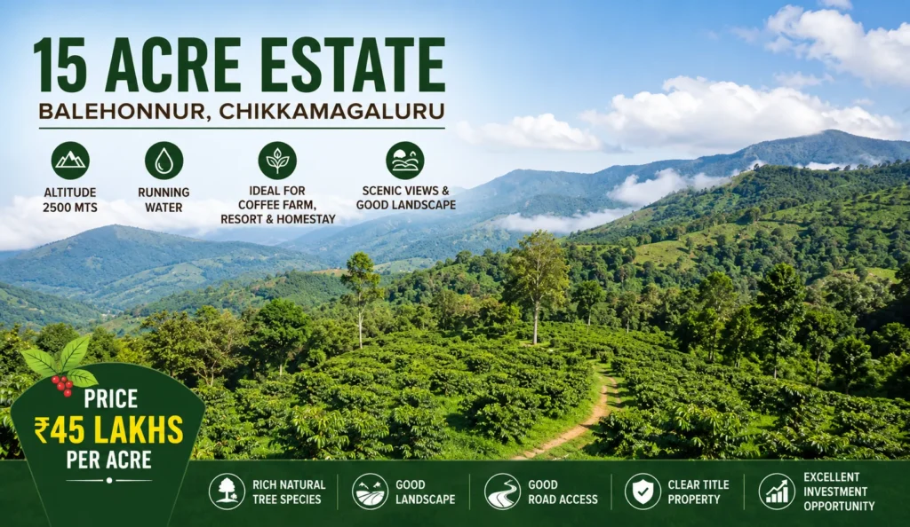 15-acre estate for coffee farm