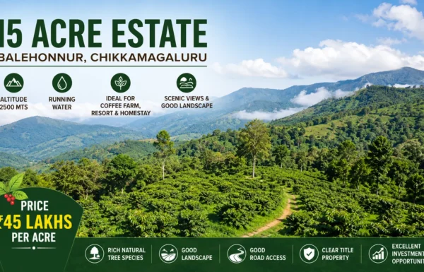 15-acre estate for coffee farm