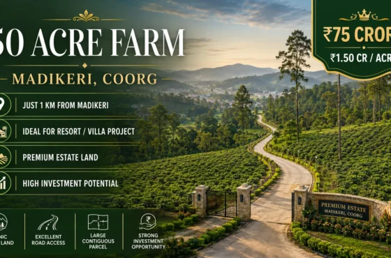 50 Acre Estate Land for Sale in Madikeri, Coorg